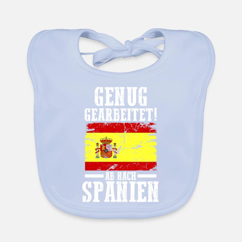 Espana Urlaub Spanier Spanien Baby Bio-Lätzchen