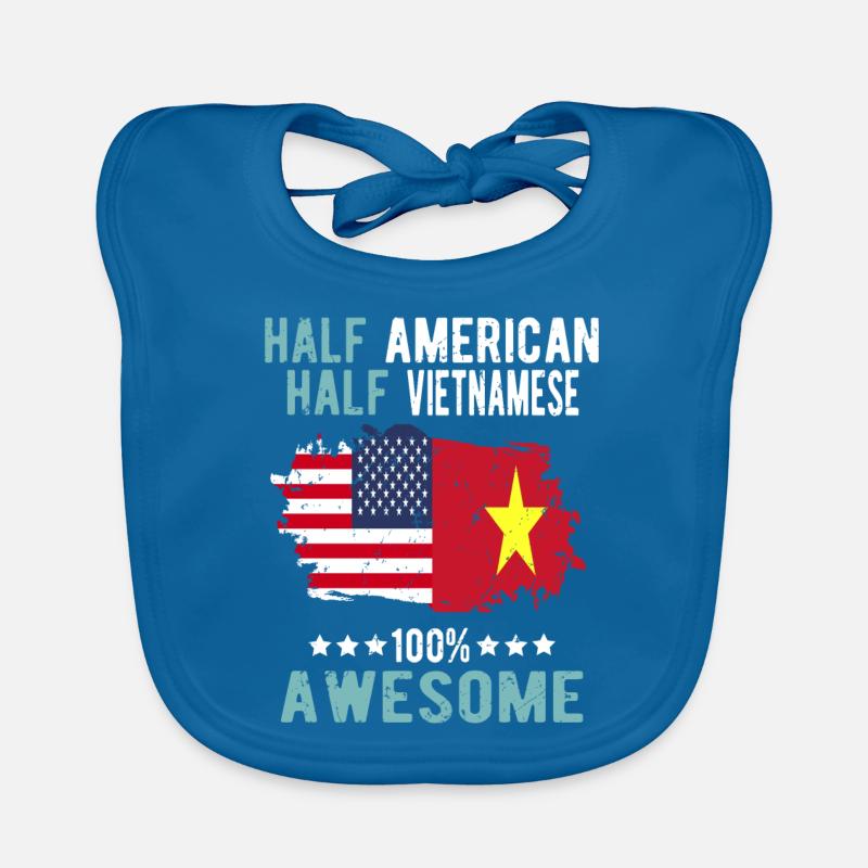 Half American Half Vietnamese Organic Baby Bibs