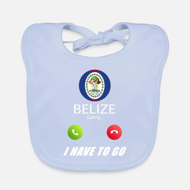 Belize ruft an Lusiger Flaggen Spruch Baby Bio-Lätzchen