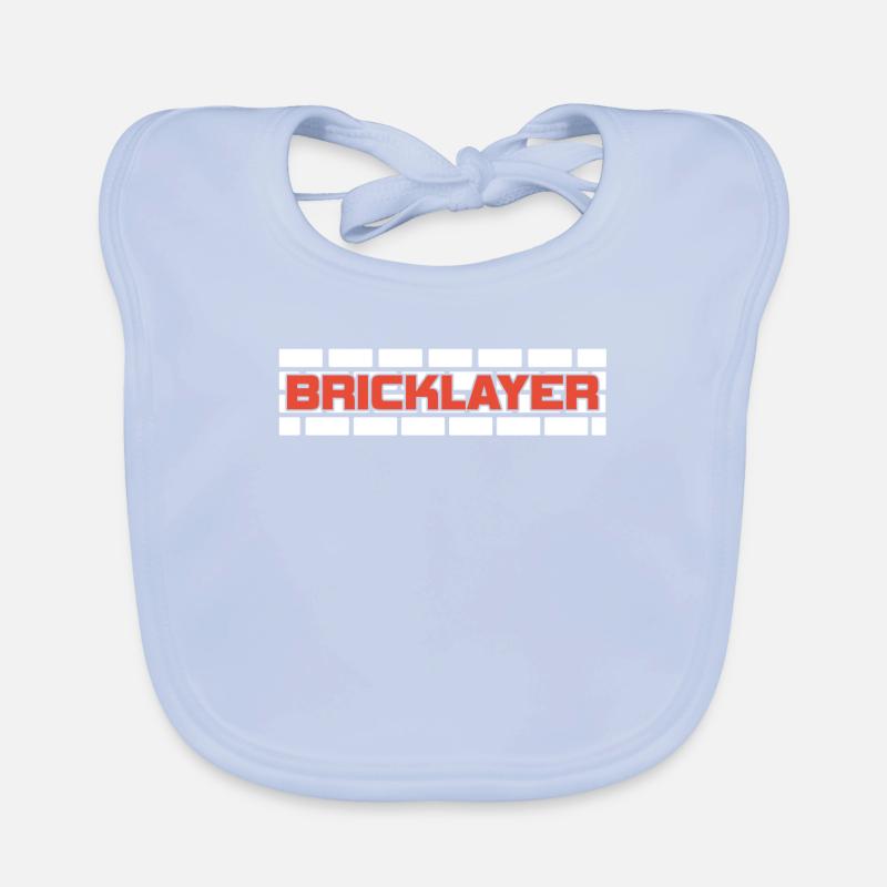 Maçon Maçonnerie Artisans Brique Bavoir bio Bébé