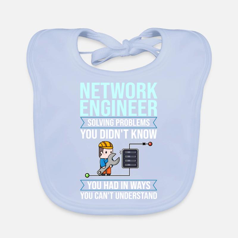 Netzwerkingenieur Network Engineer Computer Baby Bio-Lätzchen