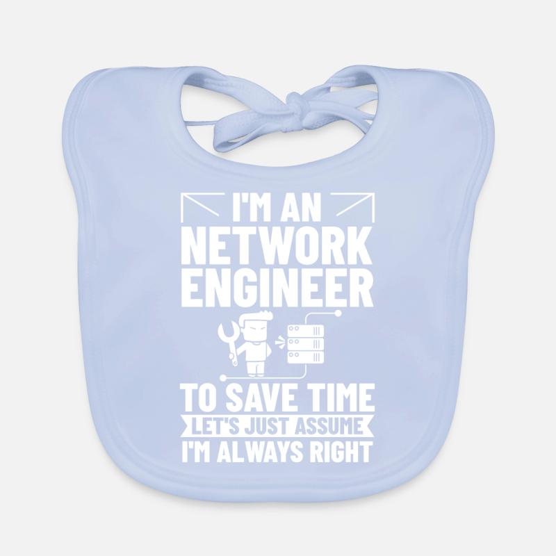Netzwerkingenieur Network Engineer Computer Baby Bio-Lätzchen