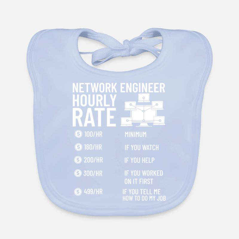 Netzwerkingenieur Network Engineer Computer Baby Bio-Lätzchen
