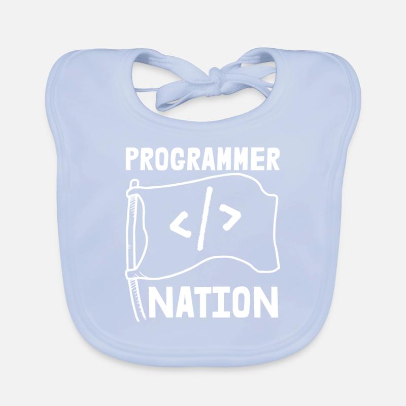 Programmer Coder Software Developer Organic Baby Bibs