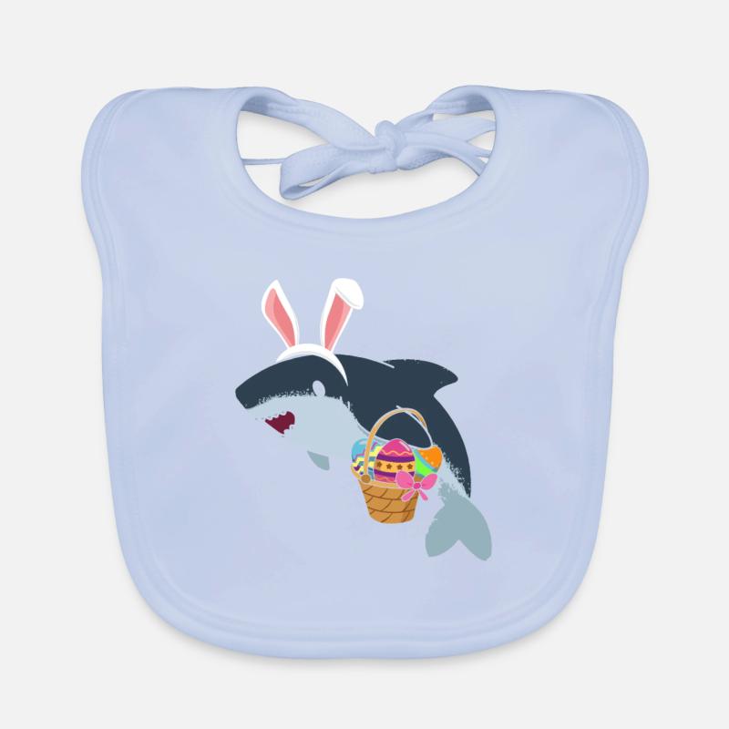 Requin de Pâques Bavoir bio Bébé
