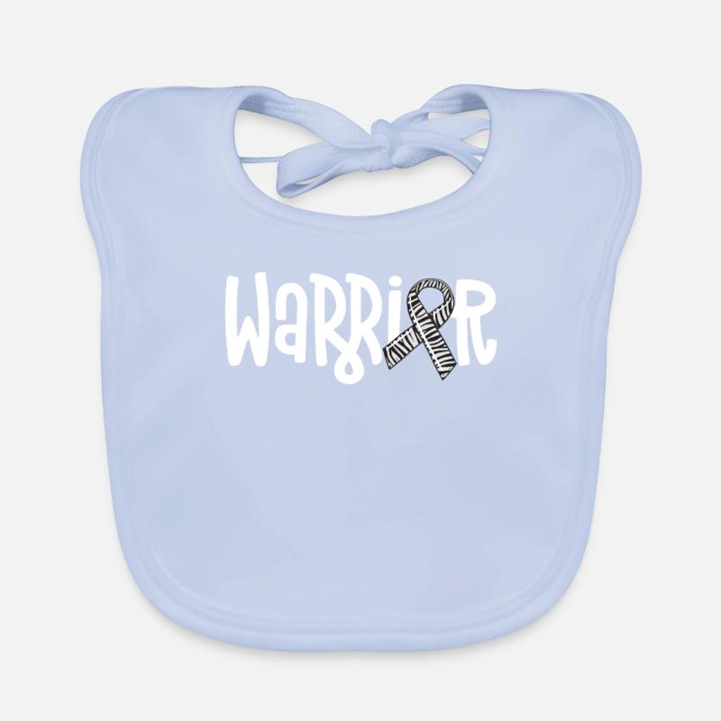 Warrior Rare Disease Awareness Zebra Ruban EDS Bavoir bio Bébé