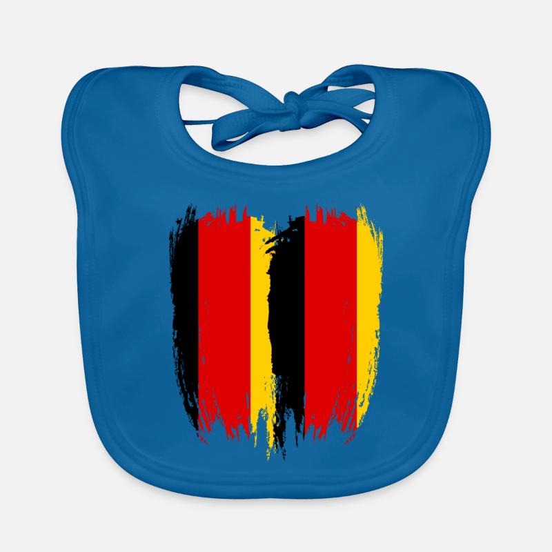 Germany Flag Germany Organic Baby Bibs
