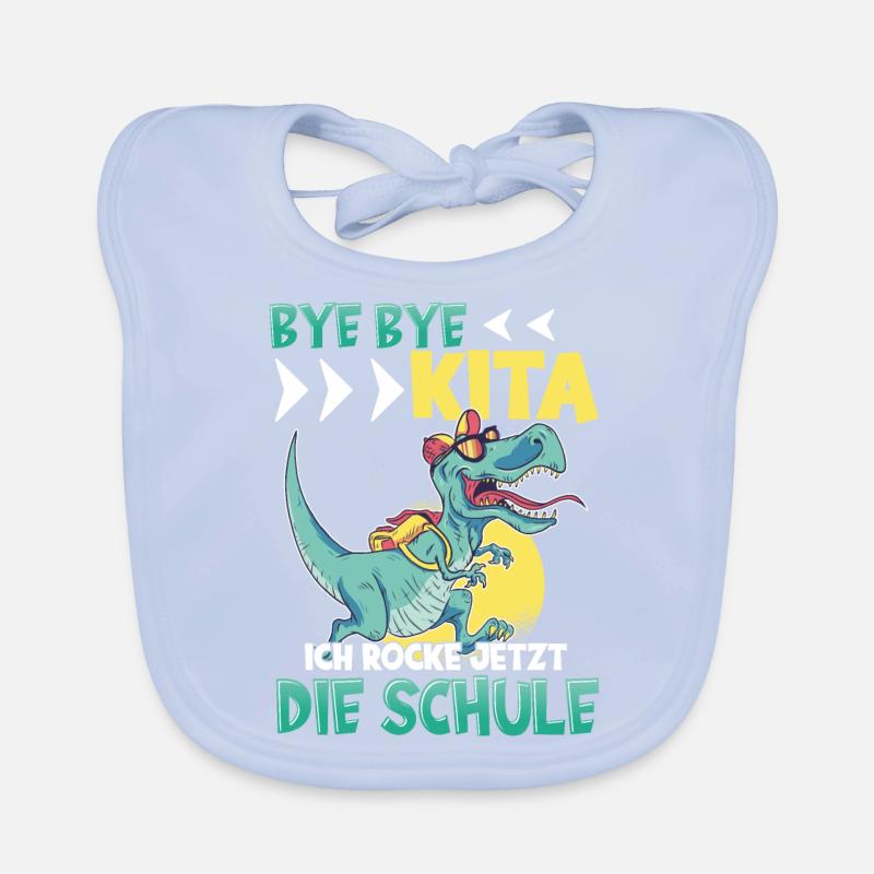 Bye bye Kindergarten Trex Baby Bio-Lätzchen
