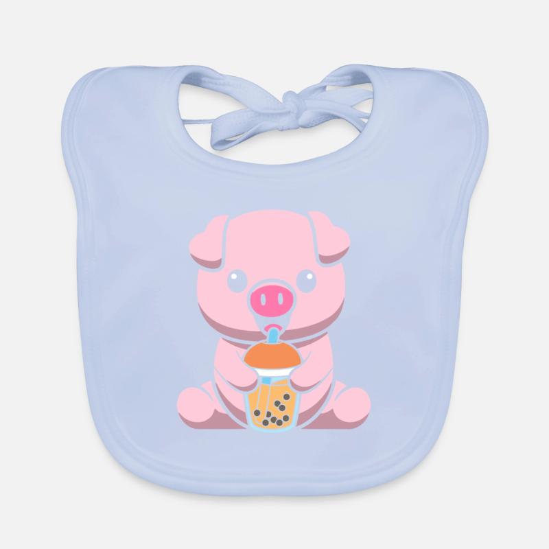 Cochon bubble Tea Bavoir bio Bébé