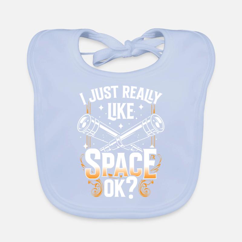 J’aime juste l’espace ok? Étoiles du télescope Bavoir bio Bébé