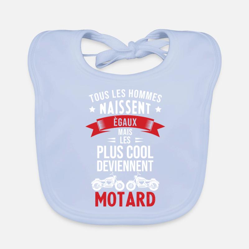 Les Plus Cool Hommes Deviennent Motard Bavoir bio Bébé