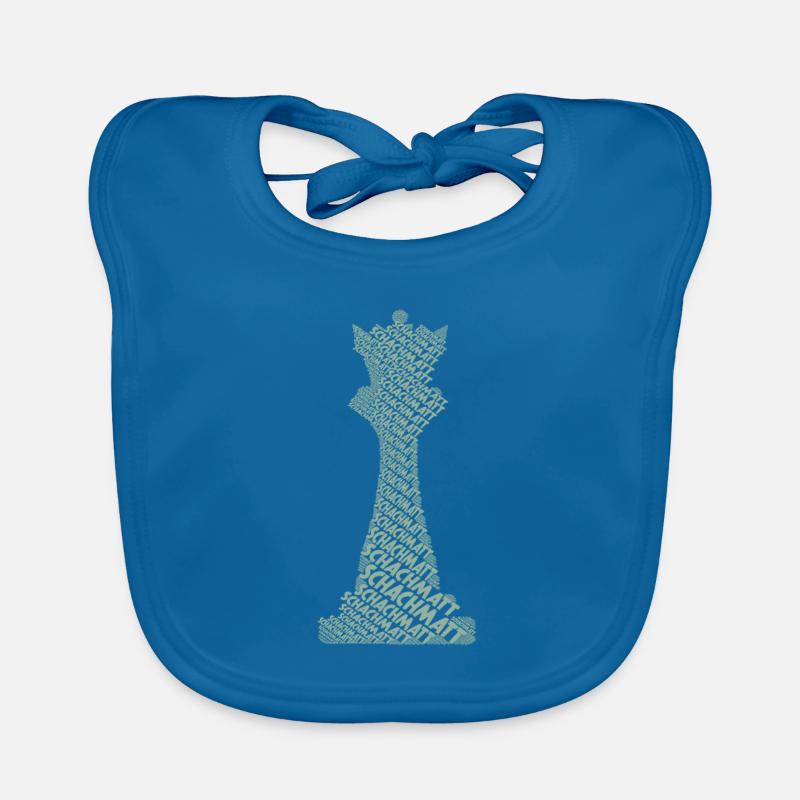 Chess Chess Piece Queen Organic Baby Bibs