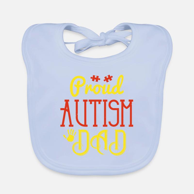 proud autism dad Organic Baby Bibs