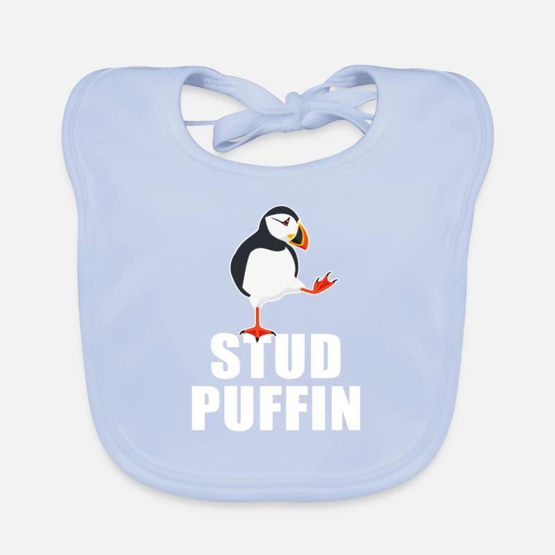 Stud Puffin Eistaucher Meeresvogel Papageitaucher Baby Bio-Lätzchen