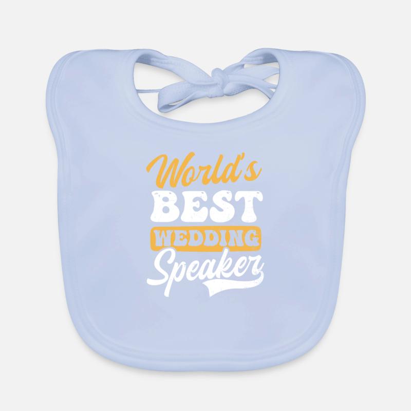 Speaker Worlds Bester Hochzeitsredner Baby Bio-Lätzchen