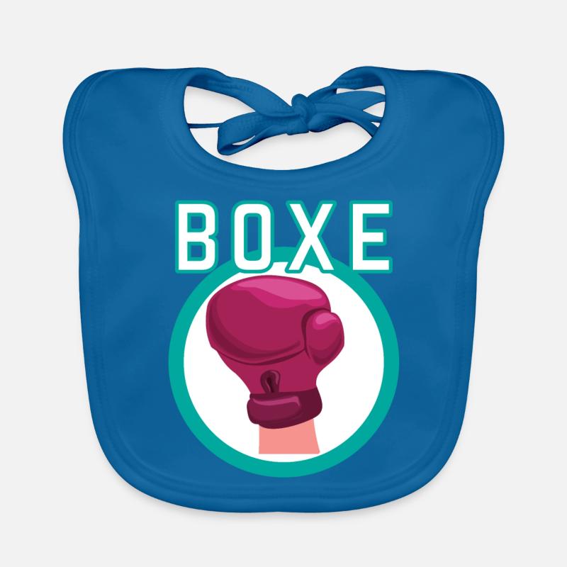 Boxen Liebe - Boxer Geschenkidee Baby Bio-Lätzchen