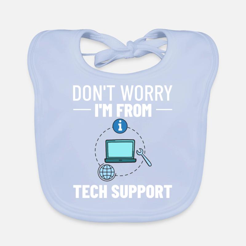 Tech Support IT Technischer Hilfe Helpdesk Baby Bio-Lätzchen