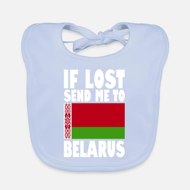 Slogan du drapeau de la Biélorussie Bavoir bio Bébé