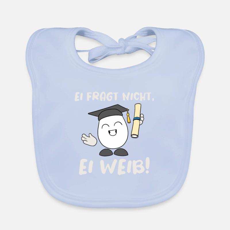 Bachelor Studium Master Abschluss Ei Baby Bio-Lätzchen