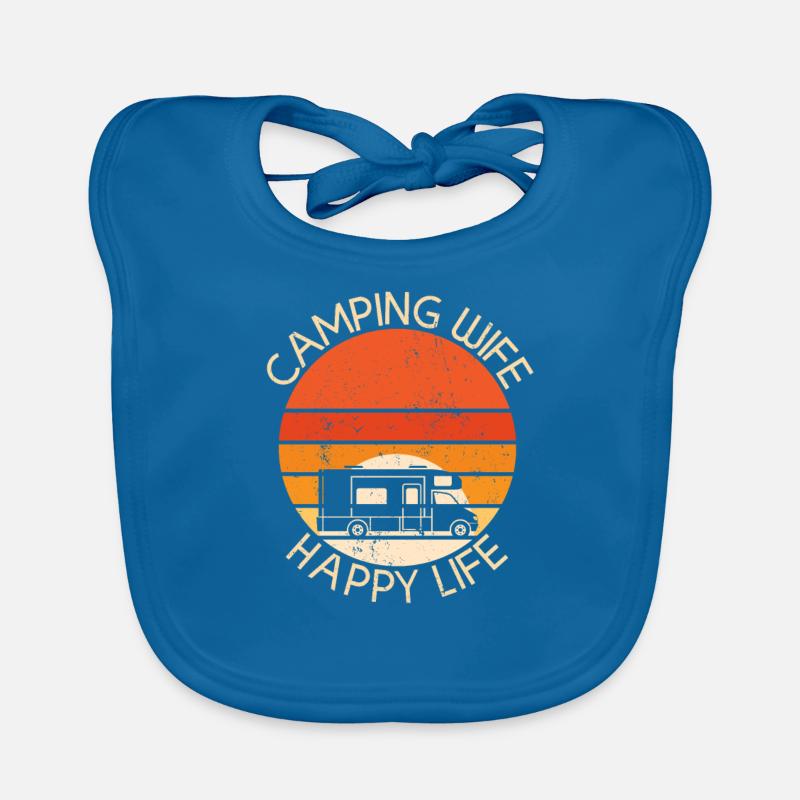 Camping Camping Camping Camping Caravane Camping Vacances Bavoir bio Bébé