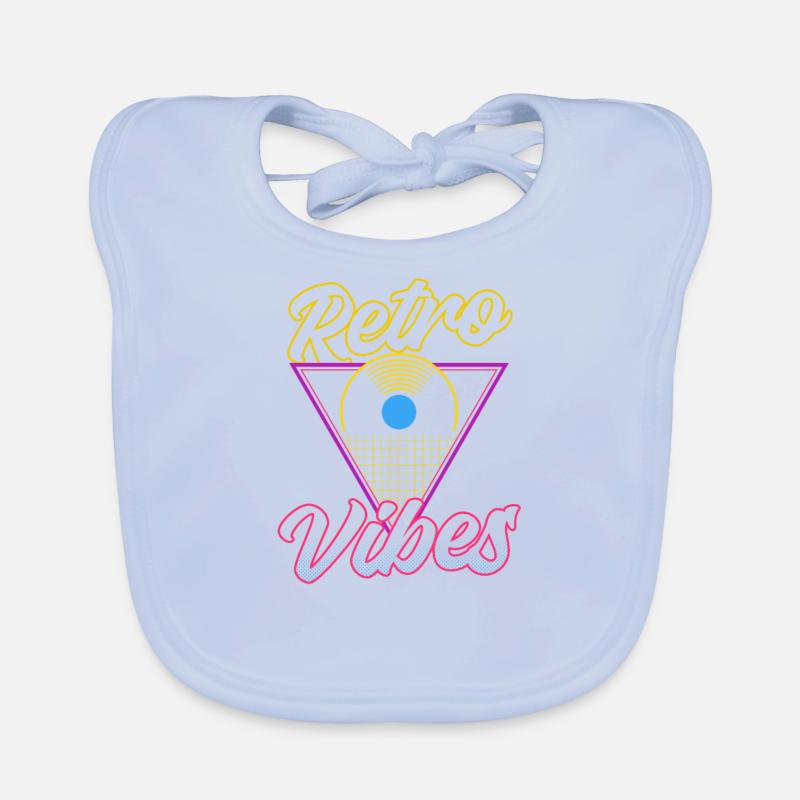 EDM Rave Techno 80s Retro Vibes Bavoir bio Bébé