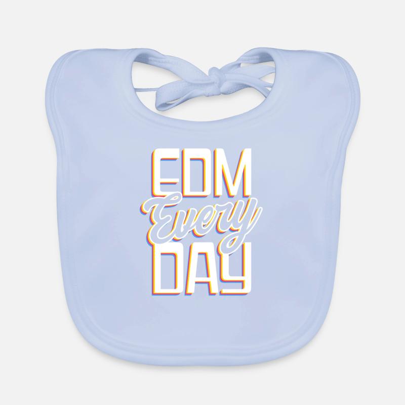 EDM Rave Techno EDM jeden Tag Baby Bio-Lätzchen