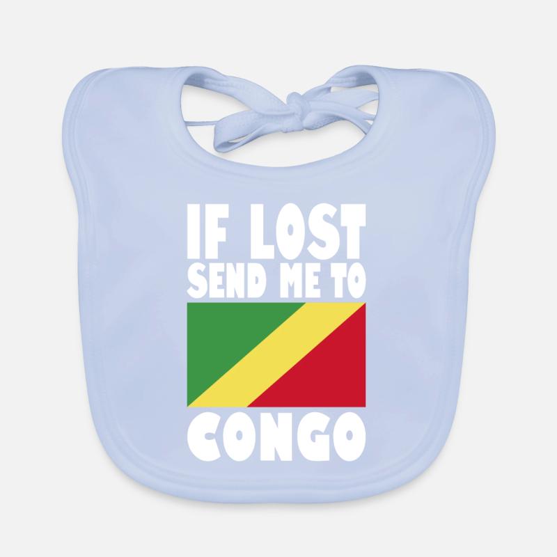 Drapeau du Congo Disant Bavoir bio Bébé