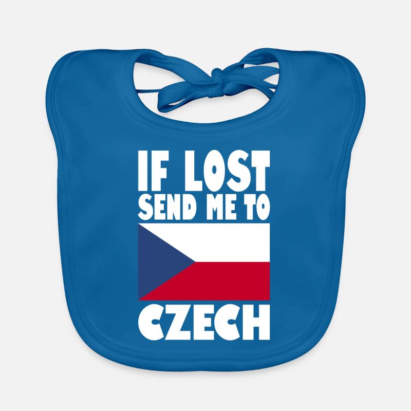 Drapeau de la République tchèque Bavoir bio Bébé
