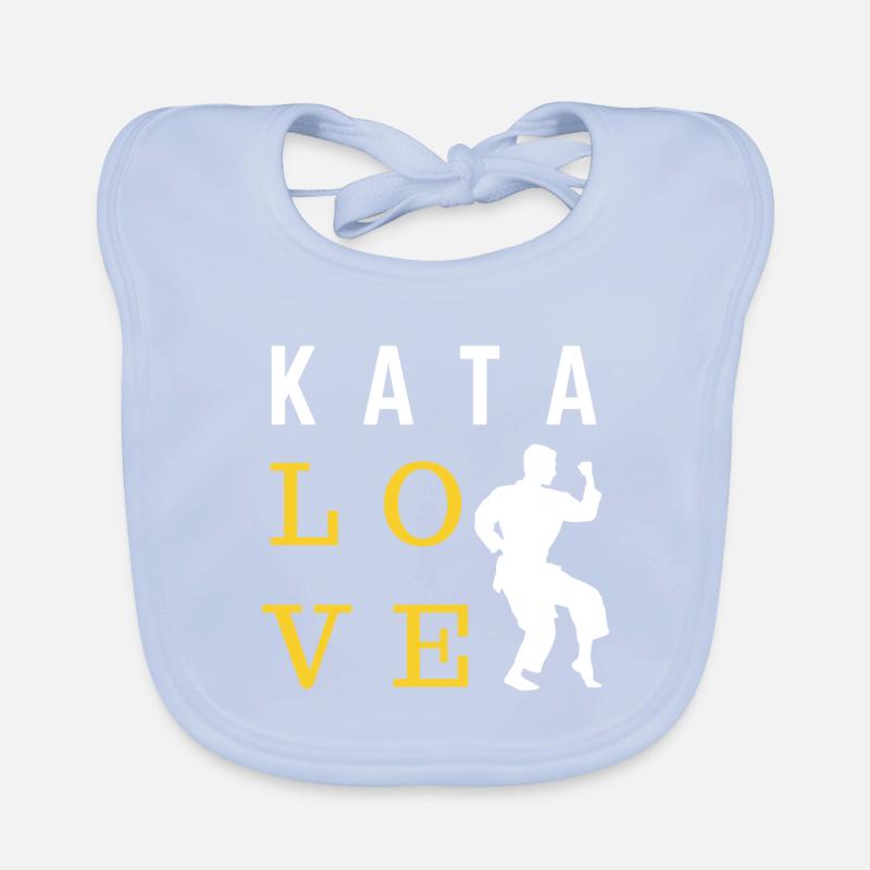 Kata Liebe - Karate Geschenkidee Baby Bio-Lätzchen