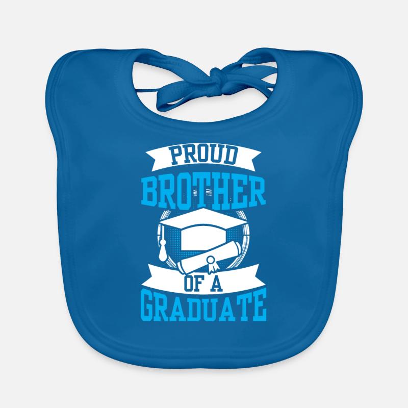 Stolzer Bruder Eines Absolventen Absolvent Baby Bio-Lätzchen