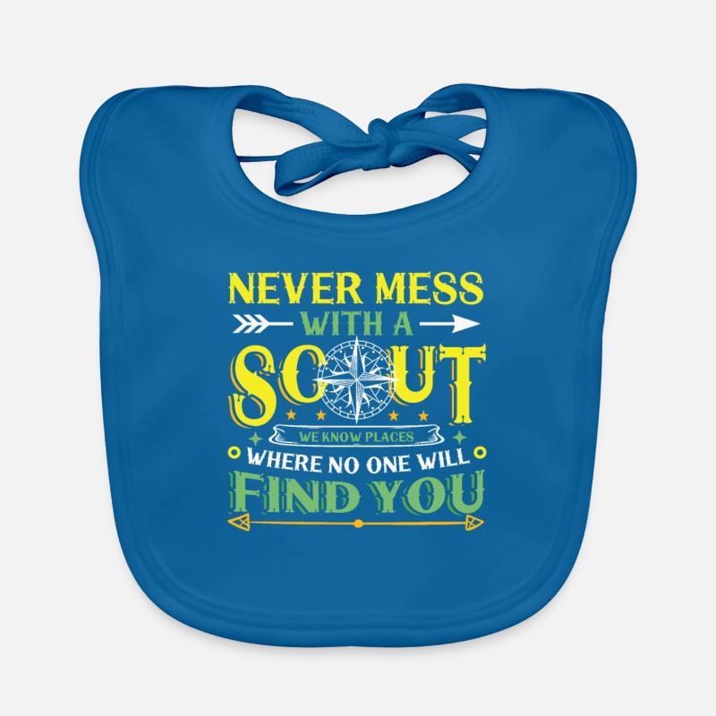 Never mess with a scout Organic Baby Bibs