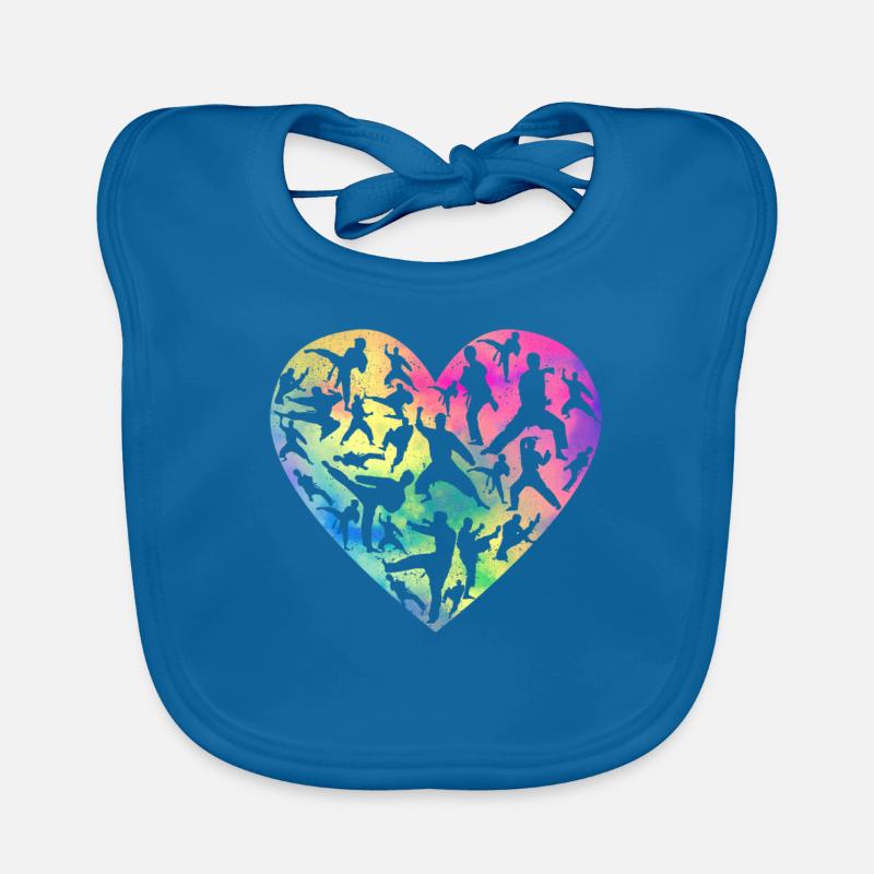 Kampfkunst Herz Liebe Training Karate Tae Kwon Do Baby Bio-Lätzchen