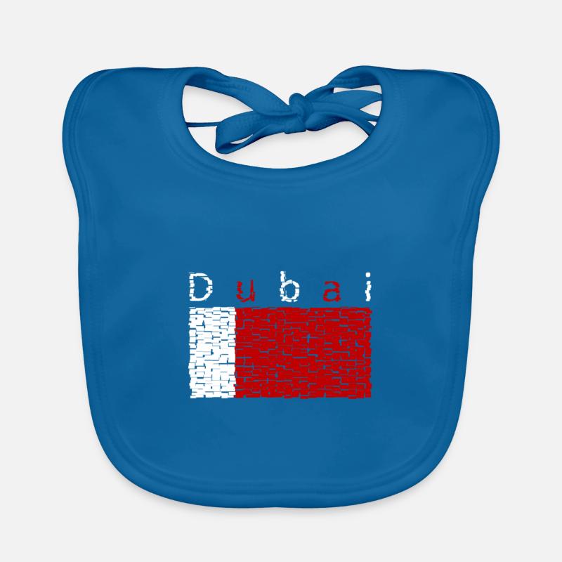 Dubai Flag Émirats arabes unis EAU Bavoir bio Bébé