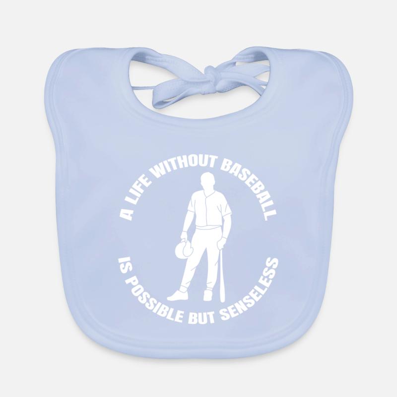 Baseball Saying Baseball Lovers Baseball Players Organic Baby Bibs