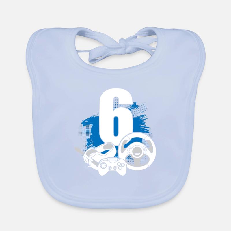 Game controller 6 year old gamer Organic Baby Bibs