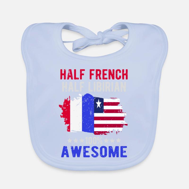 Half French Half Libyan Organic Baby Bibs