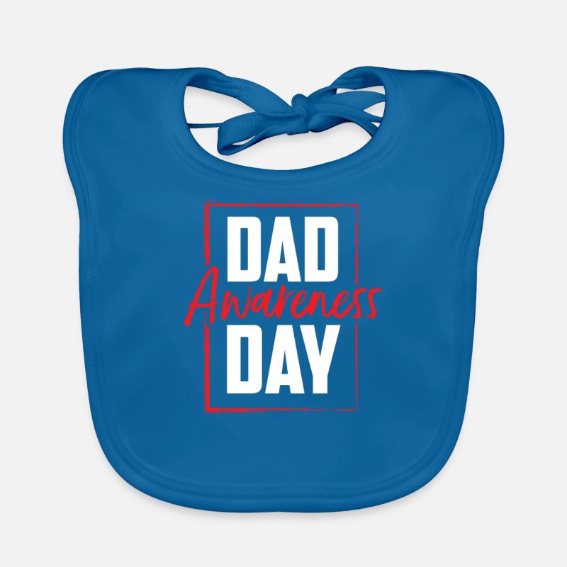 Vatertag Dad Awareness Day Vater Papi Papa Baby Bio-Lätzchen