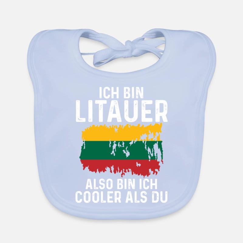 Litauen Litauer Litauisches Baby Bio-Lätzchen