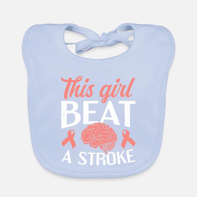 Dieses Mädchen schlug einen Schlaganfall-Schlaganfall-Überlebenden Baby Bio-Lätzchen