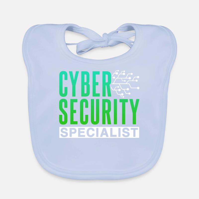 Cybersecurity Spezialist Hack Hacker IT Sicherheit Baby Bio-Lätzchen