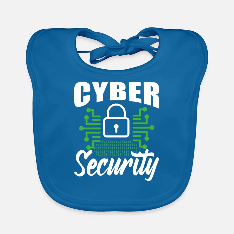 Cybersecurity Hacker Hacking IT Security Hack Organic Baby Bibs