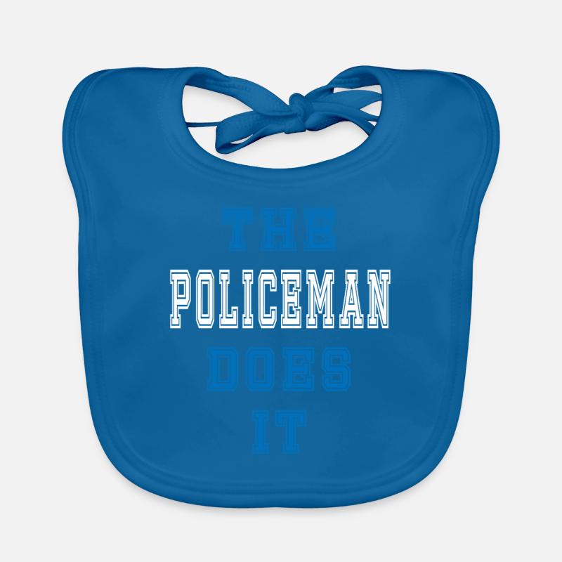 The Policeman does it Policeman Gift Organic Baby Bibs