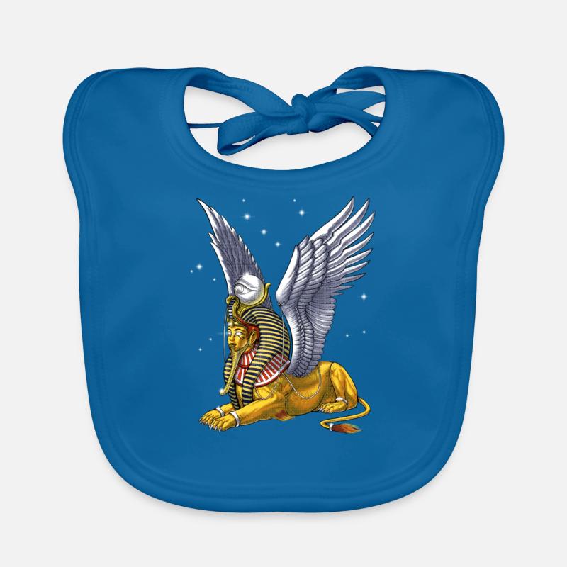 Ancient Egyptian Mythology Sphinx Organic Baby Bibs