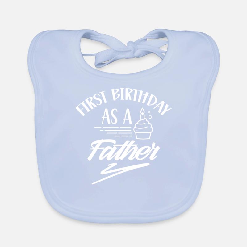 Erster Geburtstag Als Vater Party Papi Papa Baby Bio-Lätzchen