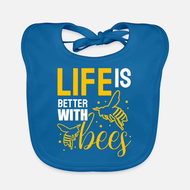 Life is better with bees Baby Bio-Lätzchen