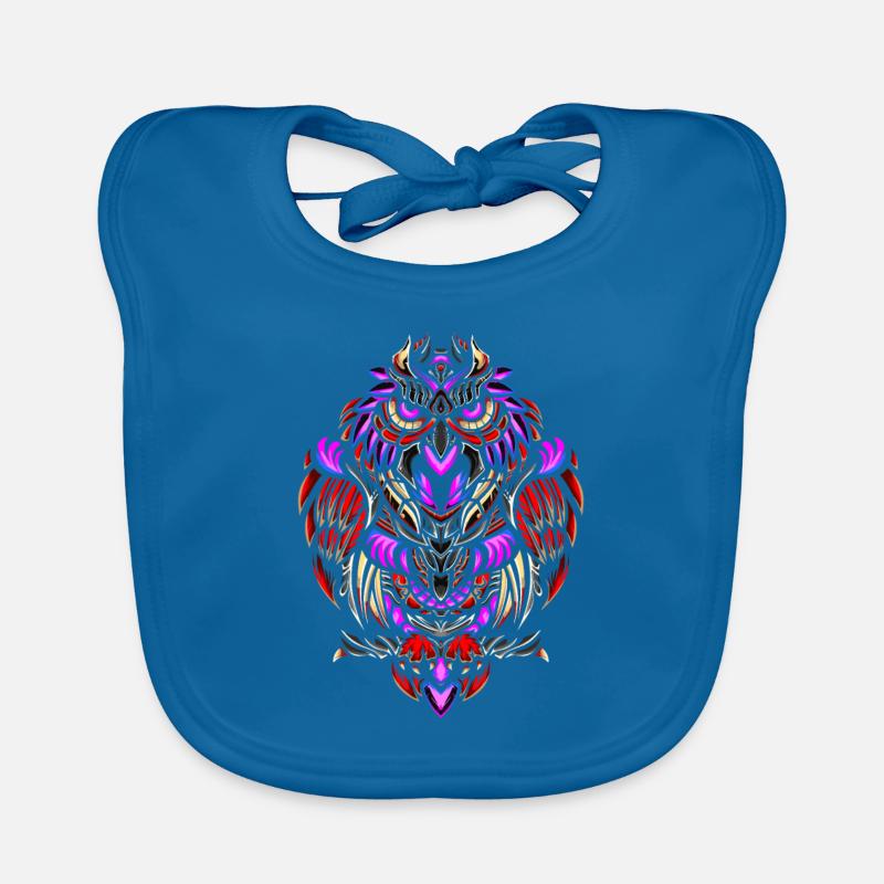 Owl Retro Organic Baby Bibs