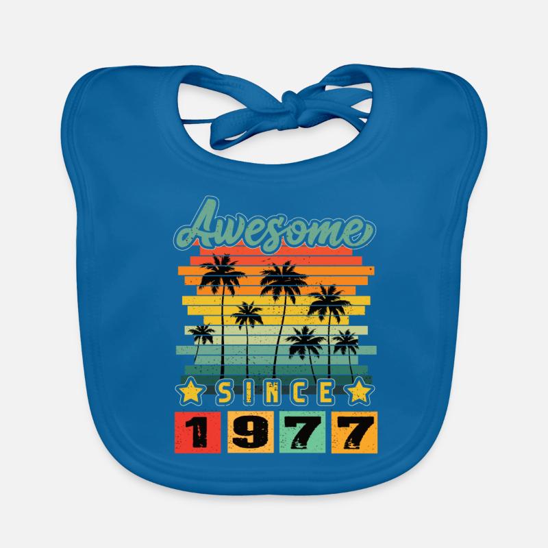 Awesome Since 1977 Organic Baby Bibs