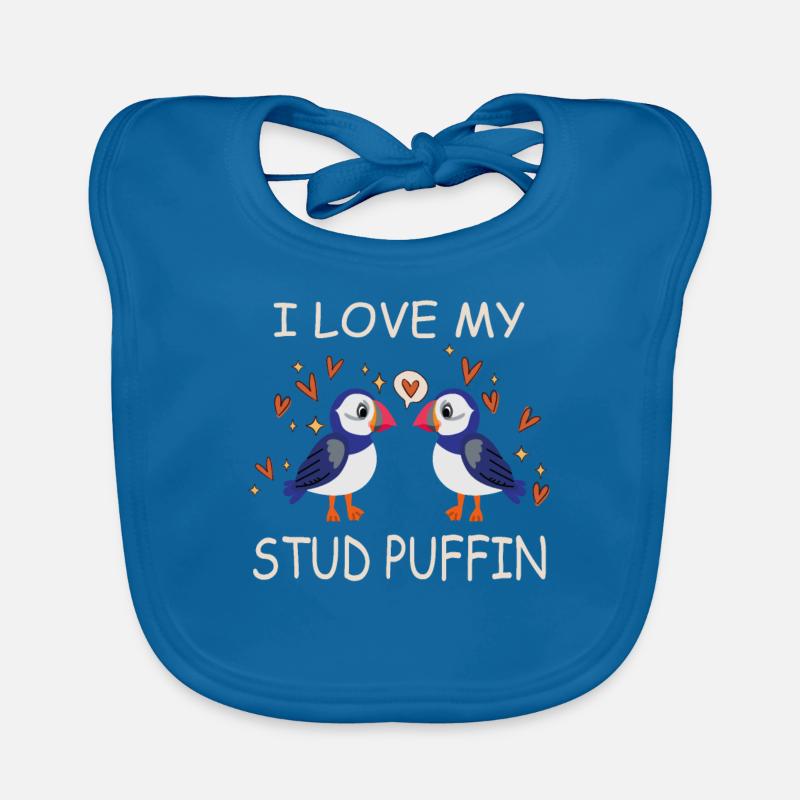 J’adore ma relation stud puffin puffin Bavoir bio Bébé