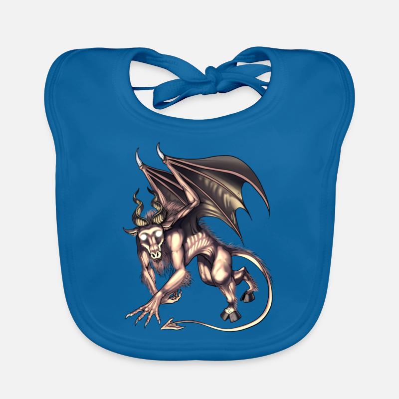 Jersey Devil Cryptid Creature Organic Baby Bibs