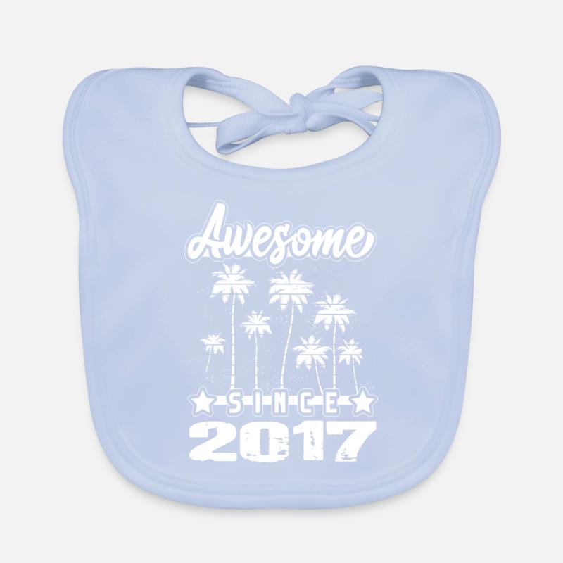 Awesome Since 2017 Organic Baby Bibs
